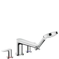 Hansgrohe Talis E afdekset 4-gats badrandcombinatie, chroom