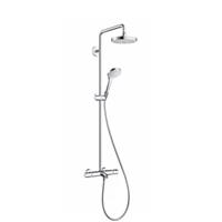 Hansgrohe Croma Select S 180 2jet showerpipe voor bad chroom-wit