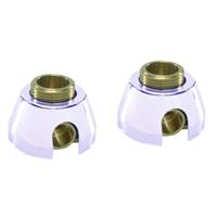 Praya set soldeer muurplaatkoppeling met roset 1/2"x12mm, chroom