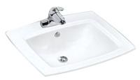 Cera K110 inbouw wastafel 57x47cm keramiek
