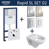 grohe Rapid SL Toiletset set02 B&W Compact met  Arena of Skate drukplaat