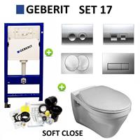 Geberit up100 set17 Gustavsberg Saval met Delta drukplaten