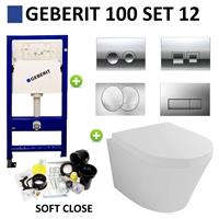 Boss&wessing Geberit UP100 set12 Wiesbaden Vesta 52 cm met Delta drukplaat