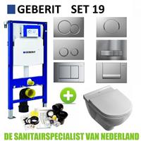 Geberit UP320 Toiletset set19 Villeroy & Boch O.novo met Sigma drukplaat