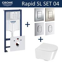 grohe Rapid SL Toiletset set04 Calitri Urby Compact met  Arena of Skate drukplaat