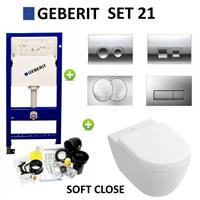 Geberit up100 set21 Subway 2.0 Compact met Delta drukplaten