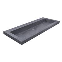 Wiesbaden B-Stone wastafel 100x46cm Zonder Kraangat