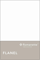romanette Flanellen Lakens  Wit-200 x 260 cm