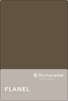 romanette Flanellen Lakens  Taupe-240 x 260 cm