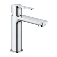 Grohe Lineare New 1-gats wastafelkraan S-size met gladde body, chroom