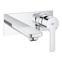 GROHE 2-Loch-WT-Wandbatterie Lineare19409 Fertigmontageset chrom