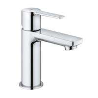 GROHE Lineare New waterbesparende wastafelkraan XS-size met temperatuur begrenzer en klikwaste supersteel 23791DC1