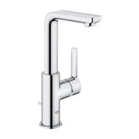 Grohe Lineare New 1-gats wastafelkraan L-size m waste m draaibare gegoten uitloop, chroom