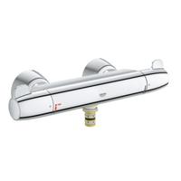 Grohe Grohtherm Special douchekraan thermostatisch multifunctie met koppelingen 15 cm hoog chroom