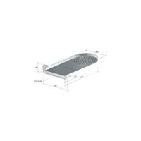 Hotbath Cobber inbouw wastafelkraan geborsteld nikkel CB005EXT18GN / HBCB005