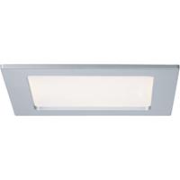 Paulmann,LED Panel Einbaupanel LED eckig 12W 2700K Chrom matt IP44 spritzwassergeschützt