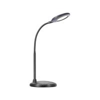 Kleine zwarte LED tafellamp bureaulamp met ingebouwde schakelaar Nordlux 'Dove'