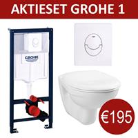 grohe Aktie Toiletset  Rapid SL met Basic Smart pot en Skate Air drukplaat