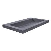 Wiesbaden Wastafel Hardsteen  60, 80,100,120 cm (0,1 of 2 kraangaten)