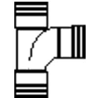 Pvc T-Stuk 88° Manchet - 3 X Mof 110 Mm 