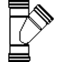 Wavin Pvc T-Stuk 45° Manchet - 3 X Mof 110 Mm 