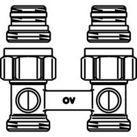 Oventrop H onderblok Multiflex F 1/2 x3/4 recht 1015883