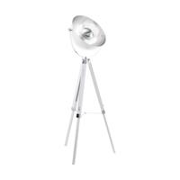 Eglo Covaleda Vloerlamp 1-lichts Wit Chroom Zilver - 55 cm