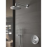 Get Together complete thermostatische douche-inbouwset Buddy met 2-weg-omstel, chroom