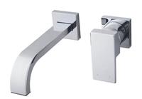 Mueller cube inbouw-wastafelmengkraan chroom