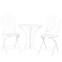 Clayre & Eef Tafel + 2 stoelen Ø 60x70/40x40x92 cm