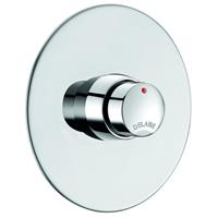 Delabie Temposoft 2 zelfsluitende douchemengkraan voor inbouw soepele bediening zelfsluitend na 30 sec lichaam in massief messing 749428