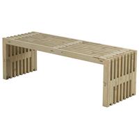 Plus Danmark Lattenbank vuren Rustik Design driftwood 49 x 138 x 45 cm