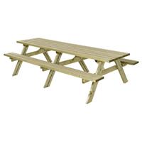 Plus Danmark Picknicktafel vuren geimpregneerd Opklapbare zitting 149 x 300 x 71 cm