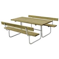 Trendyard Picknicktafel Retro Geimpregneerd Hout 2 Rugleuningen