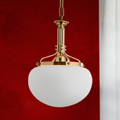 ORION 1-lichts hanglamp DELIA, in messing kleuren