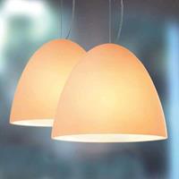 Casablanca Zandkleurige hanglamp BELL zand, 21 cm, 2-lichts