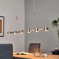 Lampenwelt Niro - in hoogte verstelbare LED hanglamp, dimbaar
