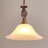 Searchlight Oud-messing hanglamp CAMEROON, 1-lichts