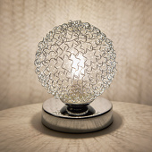 Lampenwelt Kleine tafellamp Ticino, G9-LED