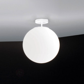 AILati Glazen plafondlamp Sferis, 30 cm, wit