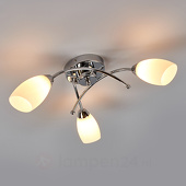 Searchlight Fantastische plafondlamp OPERA, 3 -lichts, chroom