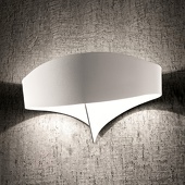 Selene Witte design-wandlamp Scudo