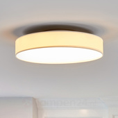 Lindby LED-Stoffdeckenlampe Saira, 40 cm, weiß