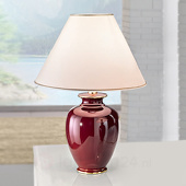 Kolarz Tafellamp Bordeaux, hoogte 57 cm, diameter 40 cm