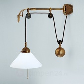 Berliner Messinglampen Messing wandlamp Gregory