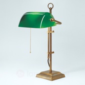 Berliner Messinglampen Echte bankierslamp TULSI