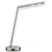 GKS Knapstein tijdloze LED-bureaulamp Glance nikkel