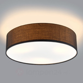 Lindby Deckenleuchte Sebatin mit E27-LED, 50 cm, grau