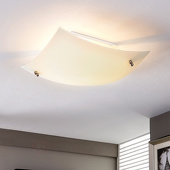 Lampenwelt Golvende plafondlamp Vinzet, E27 LED