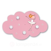 Waldi Deckenleuchte Wolke Ballerina rosa 4-flammig